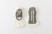 Chaussettes de yoga antidérapantes à cinq doigts pour femmes, chaussettes à bout ouvert pour Pilates et Barre, respirantes et antidérapantes pour l'entraînement en salle en été
