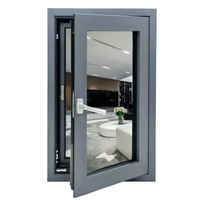 Ventanas y Puertas de Fábrica, Ventanas Abatibles Personalizadas, Ventanas Abatibles de Aluminio con Rotura de Puente Térmico, Impermeables y Acústicas para Hogares Modernos