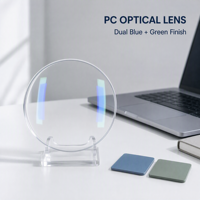 Lentilles optiques anti-lumière bleue 1.59 PC avec double revêtement SHMC bleu-vert pour les marchés d'Asie du Sud-Est et du Moyen-Orient – Vente en gros, directement de l'usine, OEM