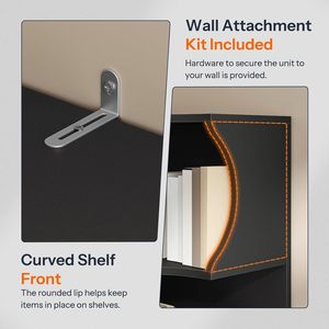 Librería Esquinera Moderna <span class=keywords><strong>de</strong></span> Madera WenFeng, Fabricación ODM/OEM, 70.9 Pulgadas <span class=keywords><strong>de</strong></span> Alto, Ajustable, con 4 Estantes, Fácil Instalación, para Hogar u Oficina - Product Image 6