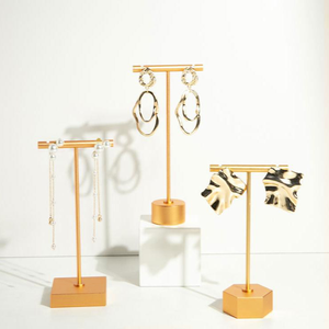 Présentoir à bijoux direct fournisseur, support haut de gamme en métal pour boucles d'oreilles et bagues, présentoir de bijoux pour comptoir et vitrine - Product Image 5