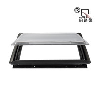 Vente directe usine : Fenêtres de camping-car en acrylique, style convexe, avec cadre en aluminium de haute qualité, moustiquaire et pare-soleil, verre noir pour