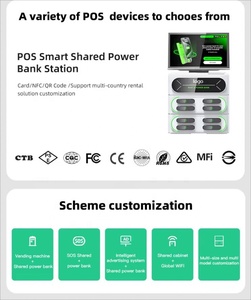 High-Capacity 8-Slot Sharing Power Bank Rental Station With LED Display Touch Screen <b>Mobile</b> Charging Vending Machine - Product Image 3