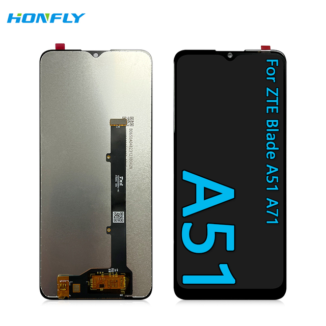 Honfly 6.52" Wholesales Mobile Phone Lcds for ZTE Blade A51 A71 Lcd Touch Display Assembly Screen Replacement