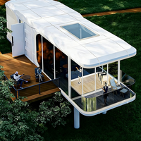 Maison Modulaire en Acier Haute Résistance Style Design Moderne Apple Cabin Maison Capsule Préfabriquée Extérieure Bâtiment de Bureau Centre Commercial