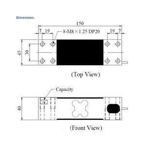 NA4 <span class=keywords><strong>100kg</strong></span>-500kg Wäge zelle Einzelpunkt-Waage mit elektronischer Plattform waage Kraft sensoren und Wägezellen - Product Image 2