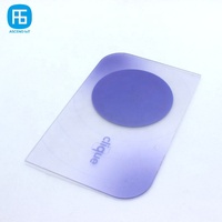 Carte de visite NFC transparente personnalisable avec impression, 13,56 MHz, carte encodée avec profil d'entreprise