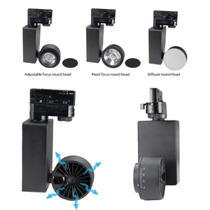 Ronse H Thiết Kế Hiện Đại 120V Trần Dây Đường Sắt Hệ Thống Chiếu Sáng Màu Đen & Trắng Bìa COB Chip <span class=keywords><strong>LED</strong></span> Đèn Tại Chỗ Theo Dõi Ánh Sáng Thiết Lập - Product Image 2