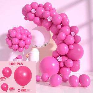Juego de globos de guirnaldas de látex de color sólido para bodas, cumpleaños, decoraciones para fiestas de San Valentín - Product Image 3