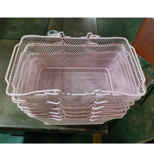 Vente Directe d'Usine Panier <span class=keywords><strong>de</strong></span> Magasin <span class=keywords><strong>de</strong></span> Cosmétiques Panier d'Achat <span class=keywords><strong>de</strong></span> Détail pour Épicerie Petit Panier <span class=keywords><strong>de</strong></span> Supermarché Rose Personnalisé - Product Image 1