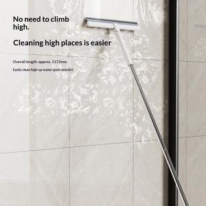 Nuevo Raspador de Piso de Silicona, Escoba Mágica de Acero Inoxidable para el Hogar, Baño, Inodoro y Cabello - Product Image 3