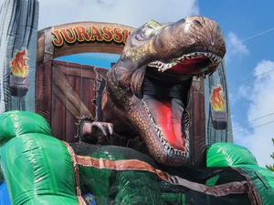 Outdoor 22' Jurassic Rush Dinosaur Water <strong>Slide</strong> <strong>Inflatable</strong> Commercial <strong>Inflatable</strong> <strong>Slides</strong> Huge Water <strong>Slide</strong> with <strong>Pool</strong> for Kids - Product Image 3