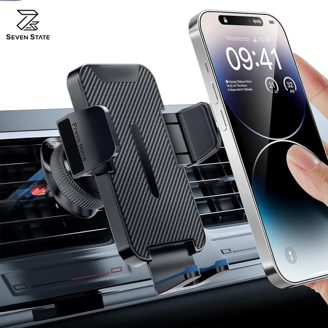 Cell Phone Holder Car Hands Free Cradle in Vehicle Car Phone Holder Mount Fit for Smartphone, Cell Phone Automobile Universal