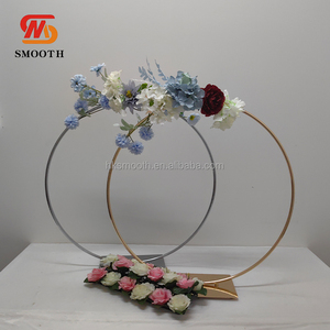 Soporte Circular para Flores de Alta Calidad, Dorado y Plateado, Centro de Mesa para Decoración de Bodas - Product Image 2