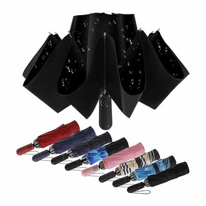 Logo de personnalisation entièrement automatique en usine <span class=keywords><strong>Parapluie</strong></span> publicitaire <span class=keywords><strong>Parapluie</strong></span> d'affaires pliant inversé pour hommes et femmes - Product Image 6