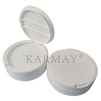 Boîte d'emballage vide BLANCHE, boîte de rangement pour snus, conteneur en plastique pour snus, emballage rond à 3 couches à assembler