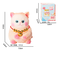 Mainan Remas Hewan Peliharaan Lucu, Boneka Remas Kucing dan Babi, Mainan Remas Bergaya Hewan yang Menggemaskan