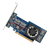 Kartu Ekspansi PCIe 4.0 X16 PEX88048 Non-Bifurkasi NVMe M.2 SSD GPU NIC Adapter Kartu Ekspansi Perangkat PCIe Eksternal