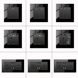 UK EU Standard Elektrischer Wand schalter <span class=keywords><strong>Box</strong></span> Installation Einbettung steckdose 86 146 - Product Image 4