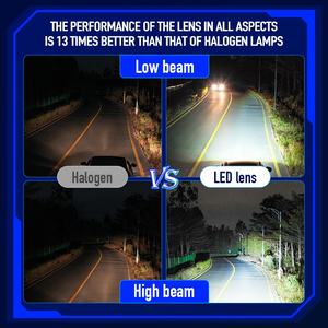 XENPLUS <span class=keywords><strong>Logo</strong></span> Personnalisé Bi Projecteur LP33 2.5 Pouces 120W 30000LM Super <span class=keywords><strong>Lumineux</strong></span> Bi LED Laser Projecteur - Product Image 4