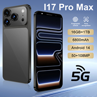 Smartphone I17 Pro Max Baru Tiba, Harga Terjangkau, Deca Core, LTE, Dual Sim, Versi Global, 16GB+1TB