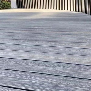 WPC Decking Board Revêtement de <span class=keywords><strong>sol</strong></span> antidérapant avec évacuation d'eau Revêtement de <span class=keywords><strong>sol</strong></span> <span class=keywords><strong>pour</strong></span> allées extérieures Backyard Garden DIY Exterior Decks - Product Image 4