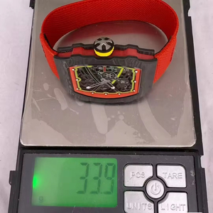 Reloj Mecánico Automático de Diseño de Lujo Serie RM, Esfera Abierta en Forma de Tonneau, Fibra de Carbono, Acero Inoxidable con Incrustaciones de Diamantes - Product Image 5