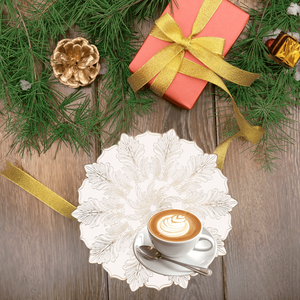 Décorations de table de mariage élégantes napperons en PVC sous-verres tapis de drainage avec bols en cuir artificiel arcs élégants spéciaux - Product Image 1