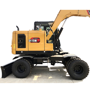 Miniexcavadora Sany SY75W Usada de 7.5 Toneladas |   Como Nuevo |   Precio con Descuento |   Accesorios Completos - Product Image 1