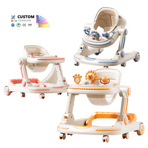 Marche-bébé évolutif 4-en-1 pliable en plastique multifonctionnel avec roues pour tout-petits – Vente en gros - Product Image 3