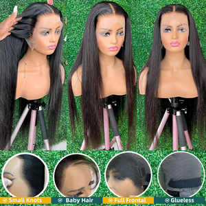 Nguyên 13x6 thẳng lagos tóc giả tóc giả tóc con người glueless đầy đủ HD Trong Suốt Ren phía trước Tóc Giả Nguyên Việt Nam tóc HD ren tóc giả - Product Image 4