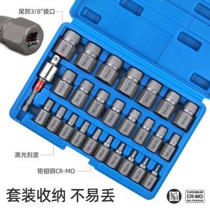 Extracteur d'écrous hexagonaux, ensemble de 27 pièces, extracteur de douilles métriques 3.2 23mm, pour usage domestique, acier au chrome vanadium de qualité industrielle - Product Image 2