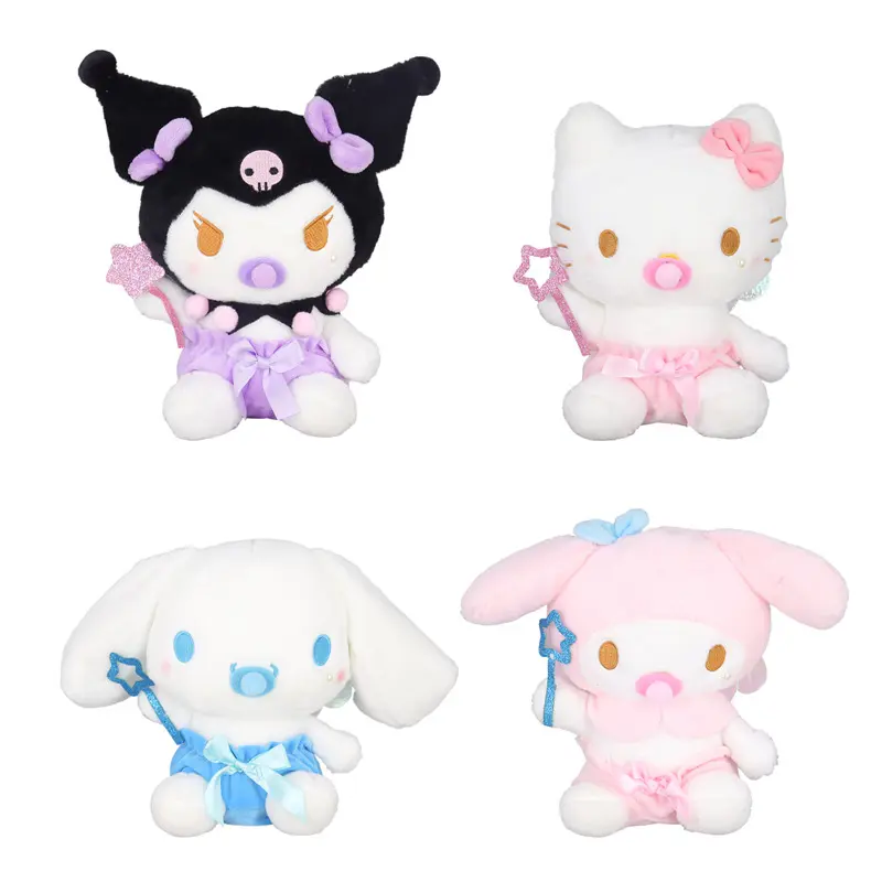 Brand new wholesale nipple plush dolls creative kawaii kuromi melody soft Christmas gifts stuffed animal plush toys