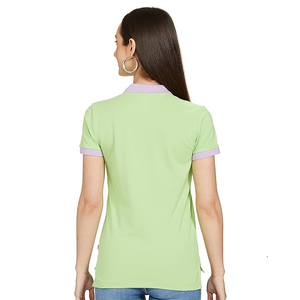 OEM logotipo personalizado 100% algodón Spandex poliéster mujeres para Polo alta calidad transpirable estilo sólido patrón mejor Casual - Product Image 5