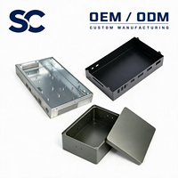 Fabrication sur mesure d'étagères métalliques, découpe laser, pliage, rivetage, acier inoxydable pour boîtier de caméra de sécurité