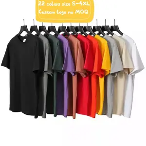 4xl Kwaliteit T-shirts 100% Katoen 210gsm Korte Mouwen Tee Homme Ronde Crew Hals Luxe Effen Wit T-shirt Voor Mannen stijlvolle 2022