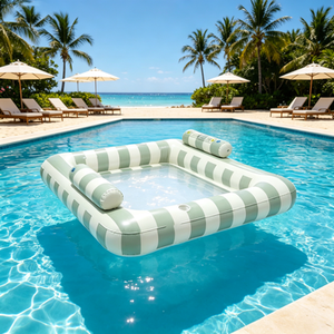 <span class=keywords><strong>Lettino</strong></span> Galleggiante Gonfiabile in PVC per <span class=keywords><strong>Mare</strong></span>, Piscina e Spiaggia, Sedia Pieghevole a Doppio Strato per Relax in Acqua - Product Image 1