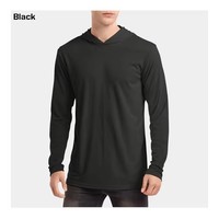 Herenshirt op maat met aangepast LOGO, UV-bescherming, snel drogend, UPF 50, lange mouwen, capuchon, ademend, bedrukt viskleding