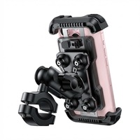 Support de téléphone antichoc pour moto Lamicall BCSP04 avec double amortisseur de vibrations et bras d'extension métallique pour guidon – Offre promotionnelle