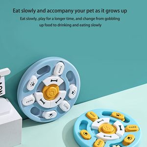 Wholesale Plastic Cartoon Interactive <b>Sliding</b> Module Slow Feeders Puzzle Bowl for Dogs-Mental Enrichment & Training - Product Image 2