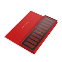Kit de gloss de rouge à lèvres cosmétiques personnalisés de luxe OMT Set de masques à lèvres en carton rigide avec stratification mate recyclable
