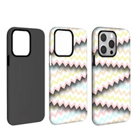 Coque de Téléphone Détachable 2-en-1 à Rayures Écossaises par Sublimation pour iPhone 16 et 17 AIR