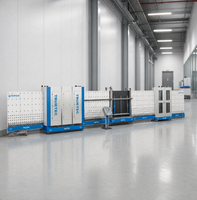 Ligne de production de verre isolant intelligent à écran tactile entièrement contrôlée par PLC, double et triple vitrage Low-E, économie d'énergie