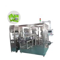 Machine de remplissage et de scellage automatique PLC pour sachets et pochettes, pour l'emballage de produits chimiques et de matériaux en verre, entraînée par moteur et moteur électrique, fabriquée en Chine