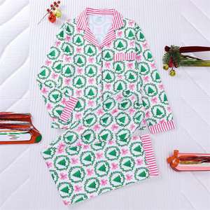Piyama natal wanita, baju tidur lengan panjang untuk keluarga - Product Image 1
