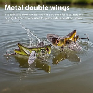 เหยื่อตก<span class=keywords><strong>ปลา</strong></span>ผิวน้ำรูปแมลงตีนเป็ด ขนาด <span class=keywords><strong>7</strong></span>.5 ซม. น้ำหนัก 12.5 กรัม ปีกเหล็ก ลอยน้ำได้ สำหรับตก<span class=keywords><strong>ปลา</strong></span>แบสและ<span class=keywords><strong>ปลา</strong></span>ไพค์ - Product Image 6