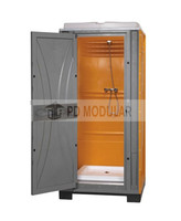 Unité de toilettes portables en acier pour l'extérieur, toilettes préfabriquées durables pour le camping, pour les parcs et l'extérieur, installation facile