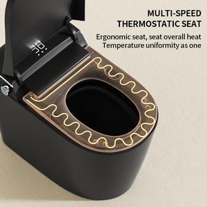 Modern Bathroom <b>Smart</b> Toilet Black Ceramic Automatic <b>Electronic</b> Control Bidet Wc Intelligent 9013B Black <b>Smart</b> Toilet 9013B - Product Image 1