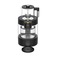 Samovar électrique Hotsy 3,8 L avec contrôle de température, chauffe-eau instantané, samovar turc en verre, bouilloire et théière