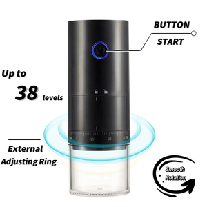 Molinillo de Café Eléctrico Portátil Recargable por USB, con Batería, de Plástico y Cerámica, Capacidad de 25g, Venta Caliente - Product Image 2